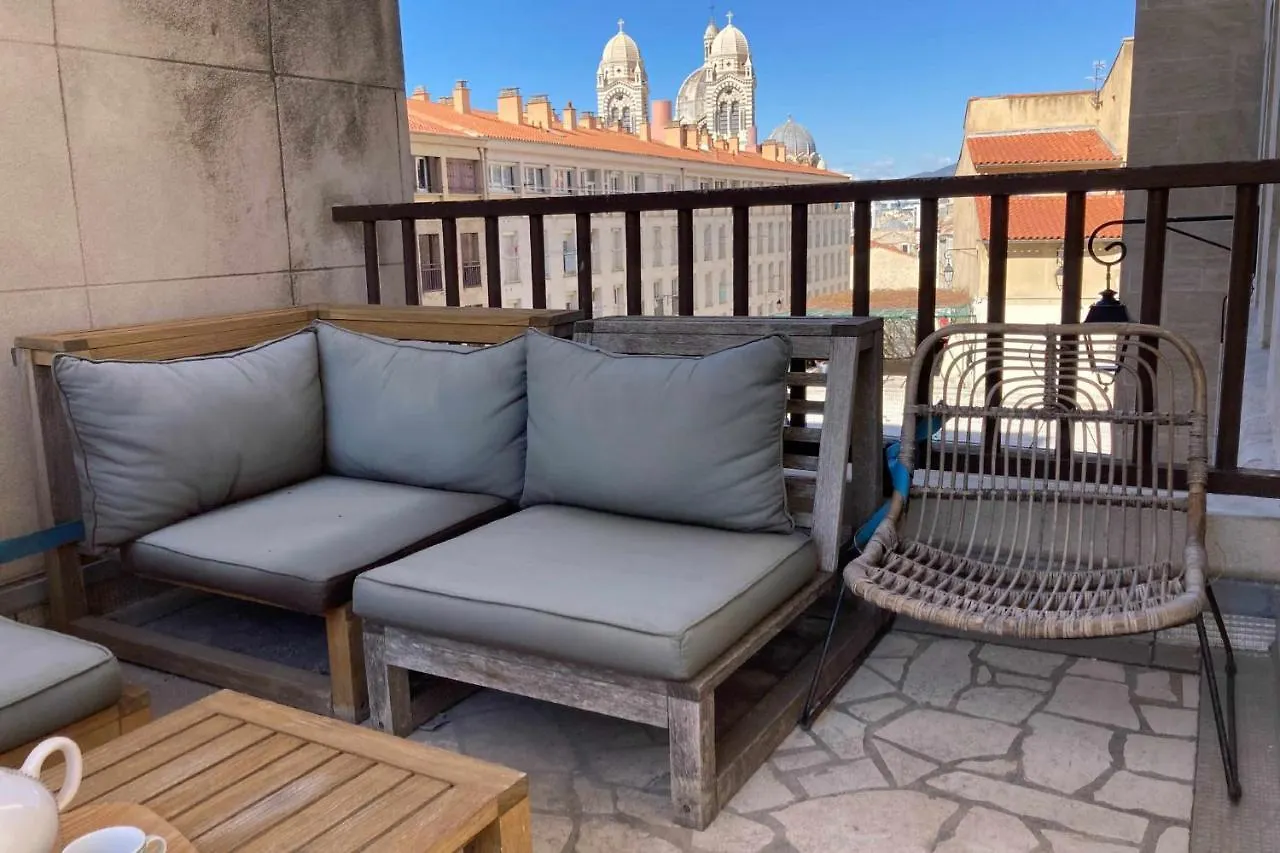 Nice T2 - Sea View And View Of The Major Cathedral Marsilya 0*,  Fransa